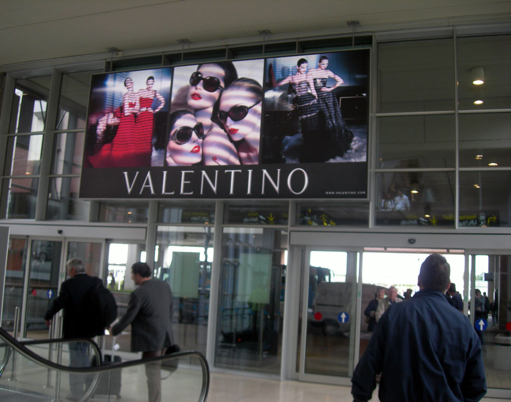 pubblicità in aeroporto a Venezia