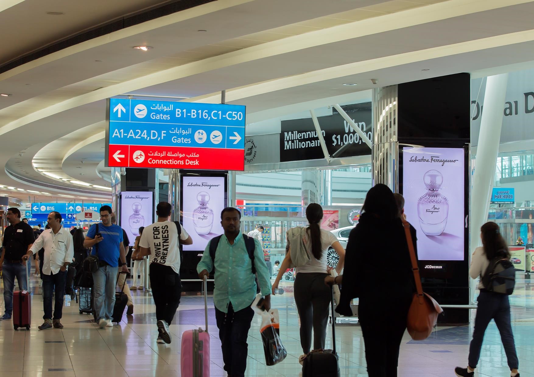 digital advertising Dubai airport