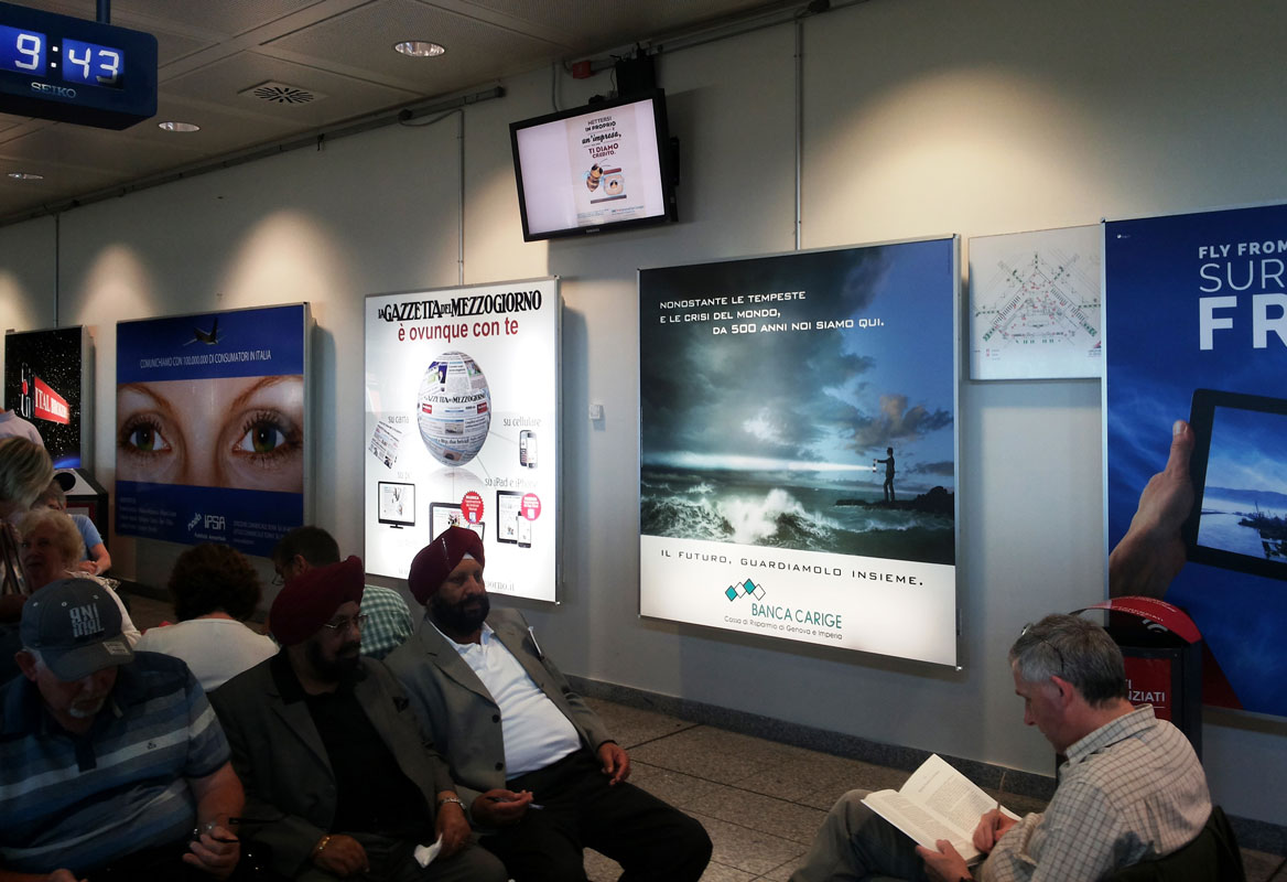 impianti pubblicitari in aeroporto a Genova