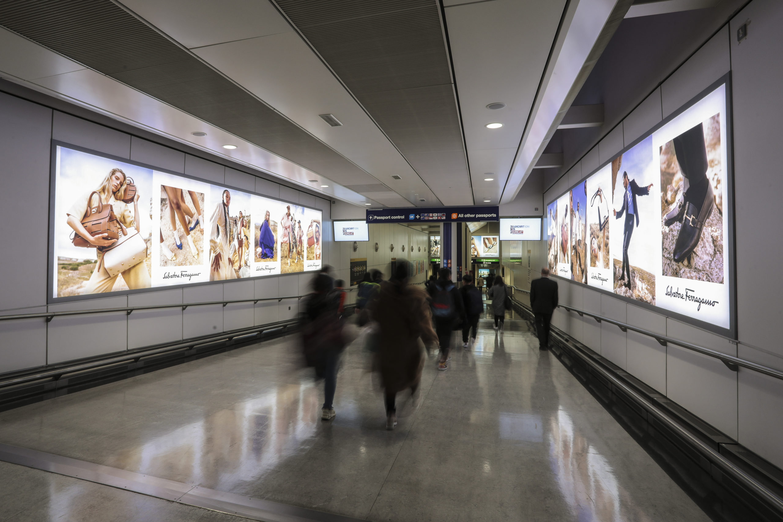 advertising in aeroporto a Londra Heathrow