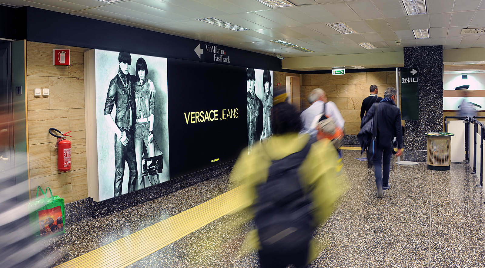 impianto luminoso aeroporto di Malpensa