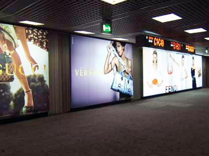 advertising di qualità all'aeroporto di roma fiumicino