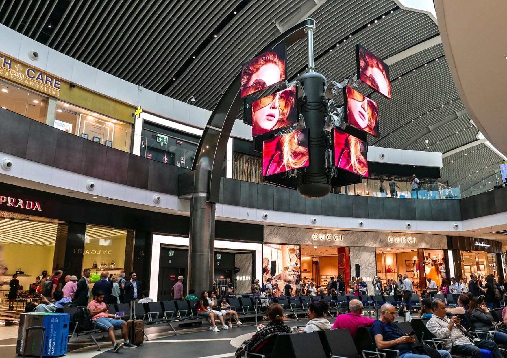 impianto di grande impatto in aeroporto a Roma Fiumicino